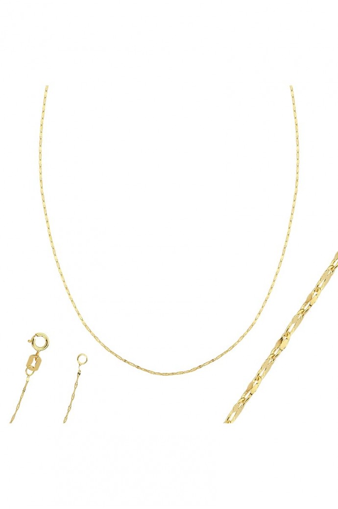 Altın Zincir Kolye Aynalı İtalyan 14 Ayar 0,48 gr