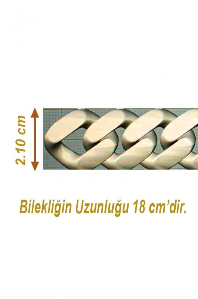 Altın Bileklik Gurmet Zincir 14 Ayar 34,00 gr