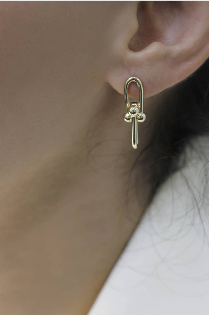 Altın Küpe Toplu Ataç 14 Ayar 2,98 gr