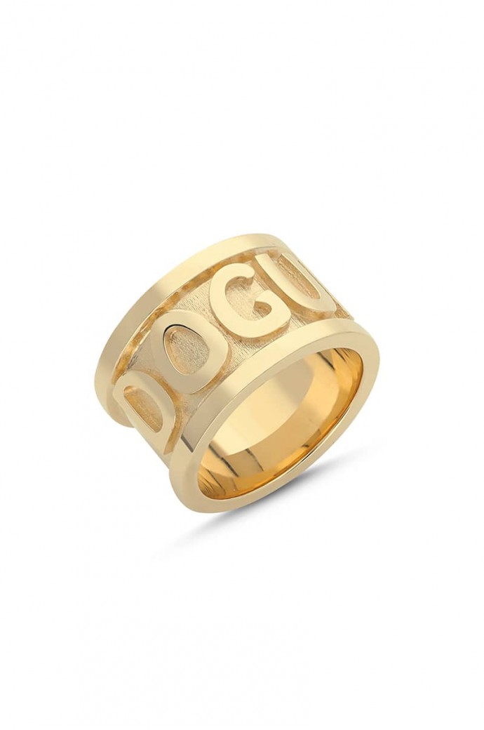 Altın Alyans İsimli Özel Tasarım 14 Ayar 24,52 gr