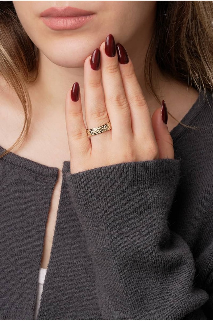 Altın Alyans Desenli Sarı 14 Ayar 3,00 gr