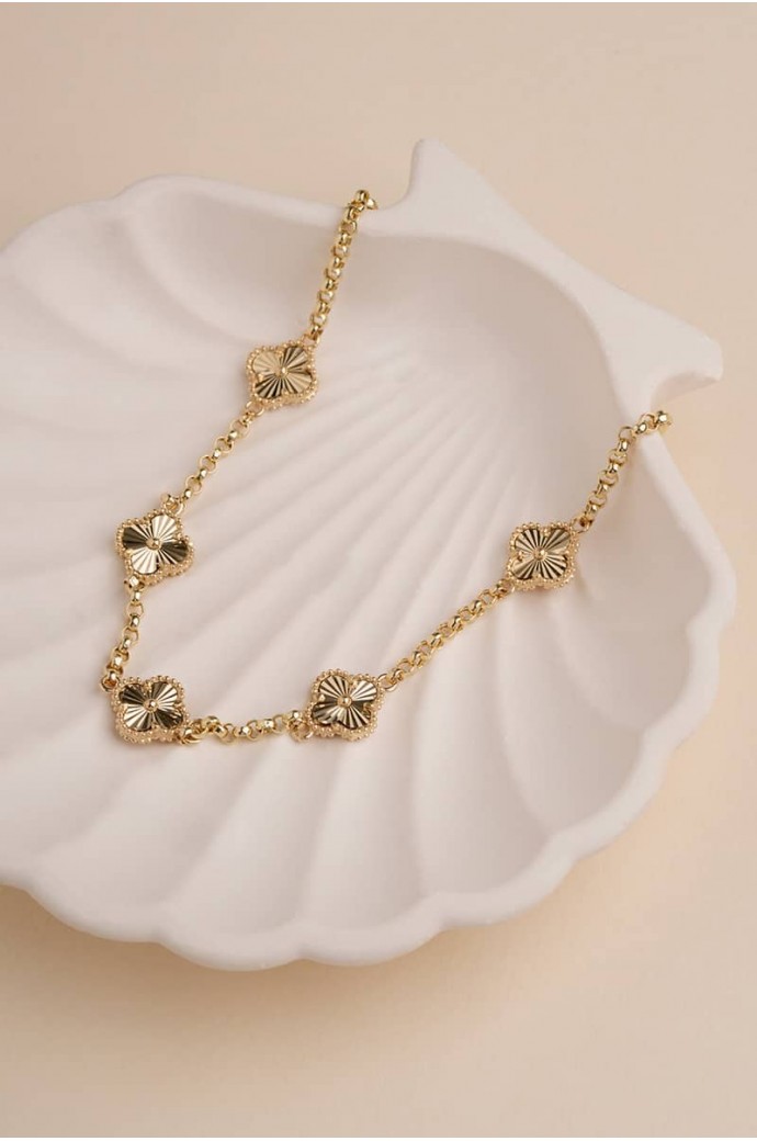 Erkek Altın Bileklik Kalemli Yonca 14 Ayar 5,40 gr 