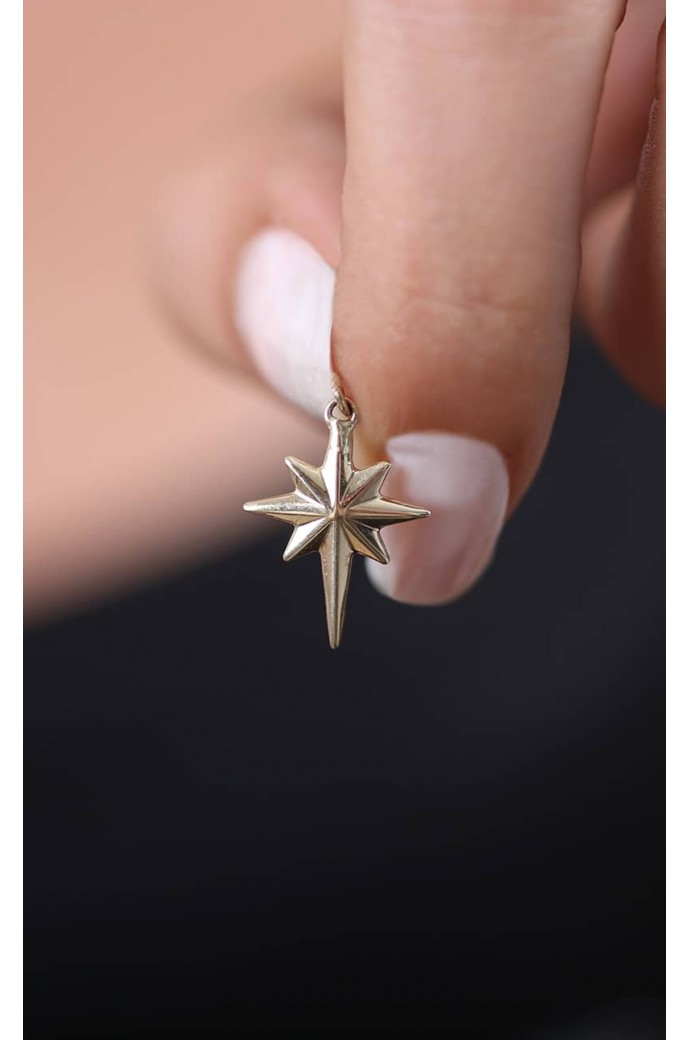 Altın Kolye Ucu Kutup Yıldızı 14 Ayar 0,44 gr 