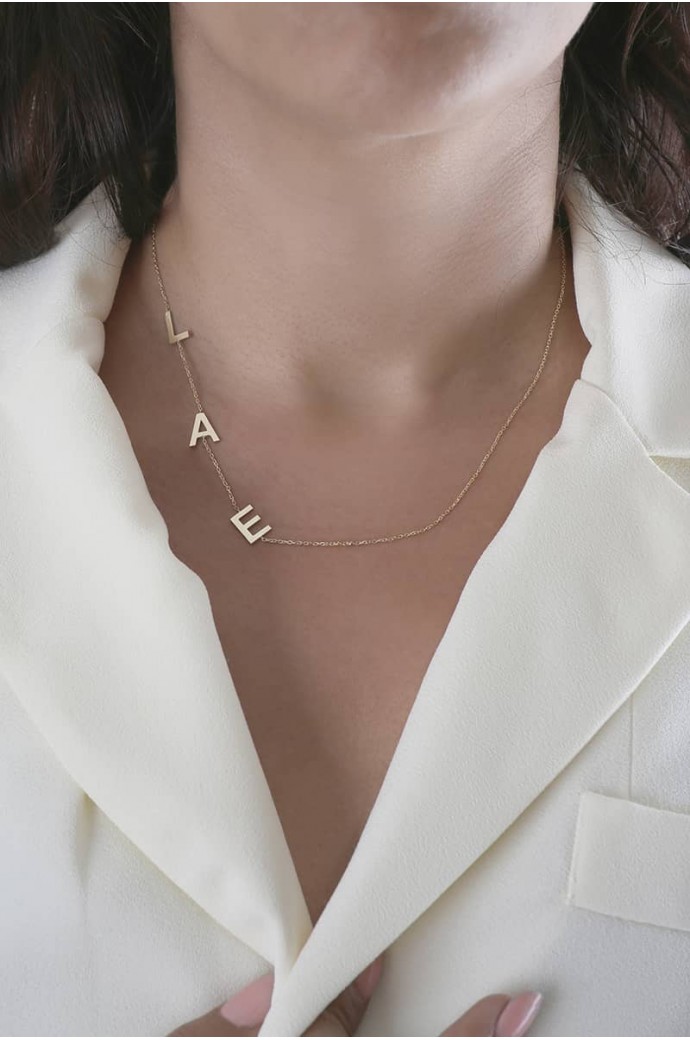 Harfli Altın Kolye LAE 14 Ayar 1,80 gr 