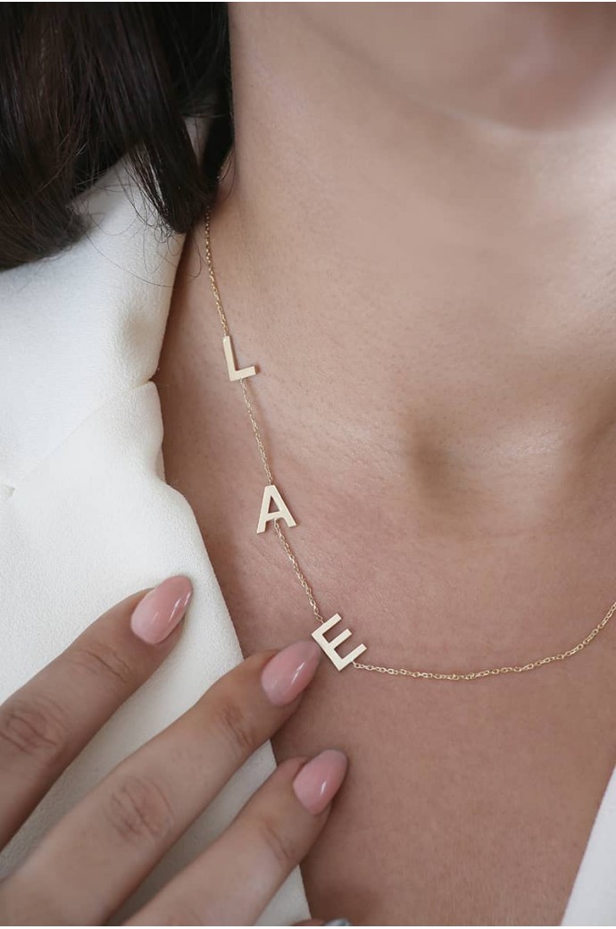 Harfli Altın Kolye LAE 14 Ayar 1,80 gr 