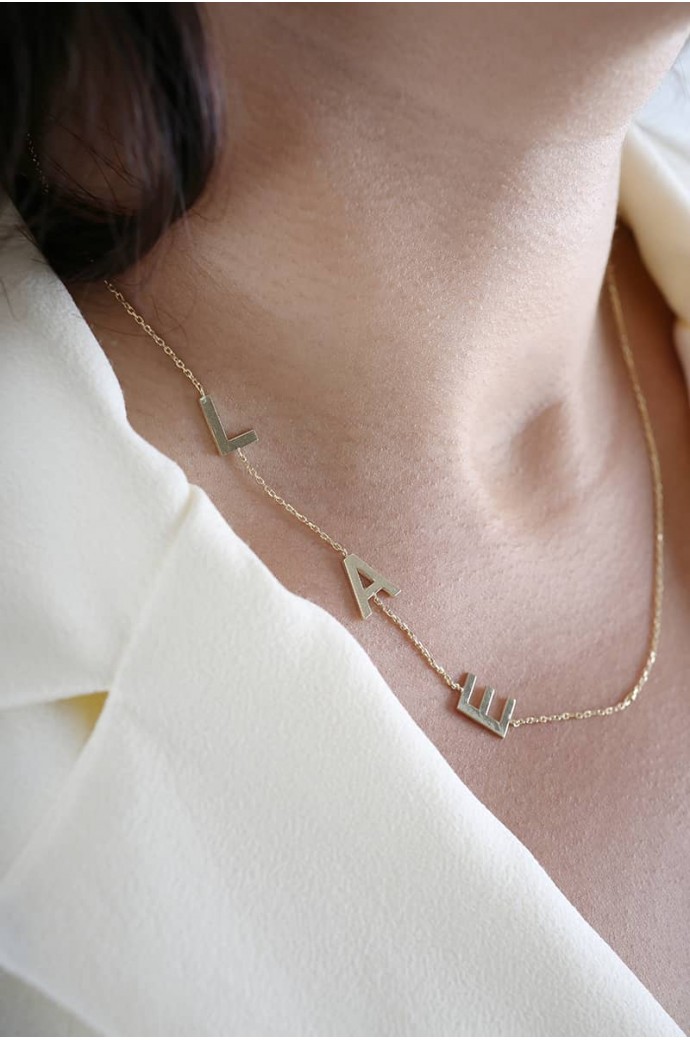 Harfli Altın Kolye LAE 14 Ayar 1,80 gr 