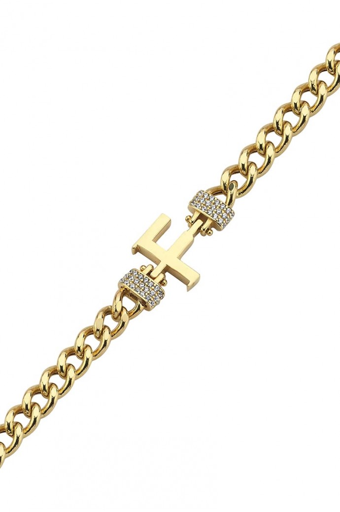 Altın Bileklik F Harfli 14 Ayar 10,28 gr