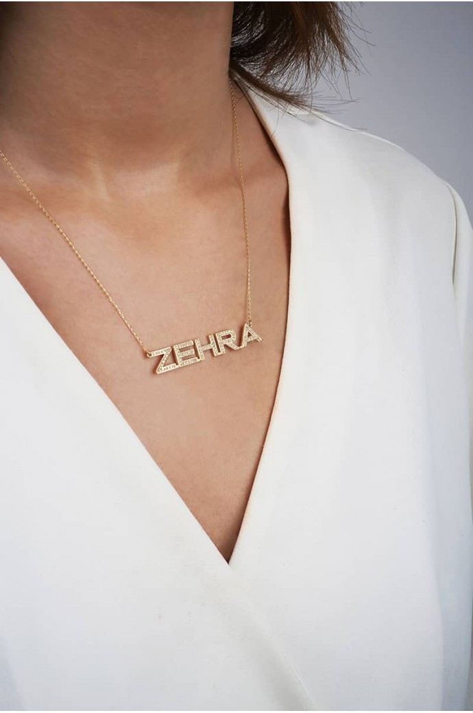 İsimli Altın Kolye Zehra 14 Ayar 4,10 gr 