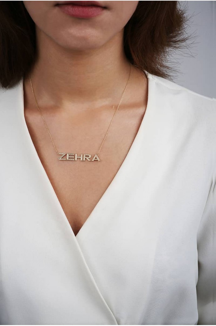 İsimli Altın Kolye Zehra 14 Ayar 4,10 gr 