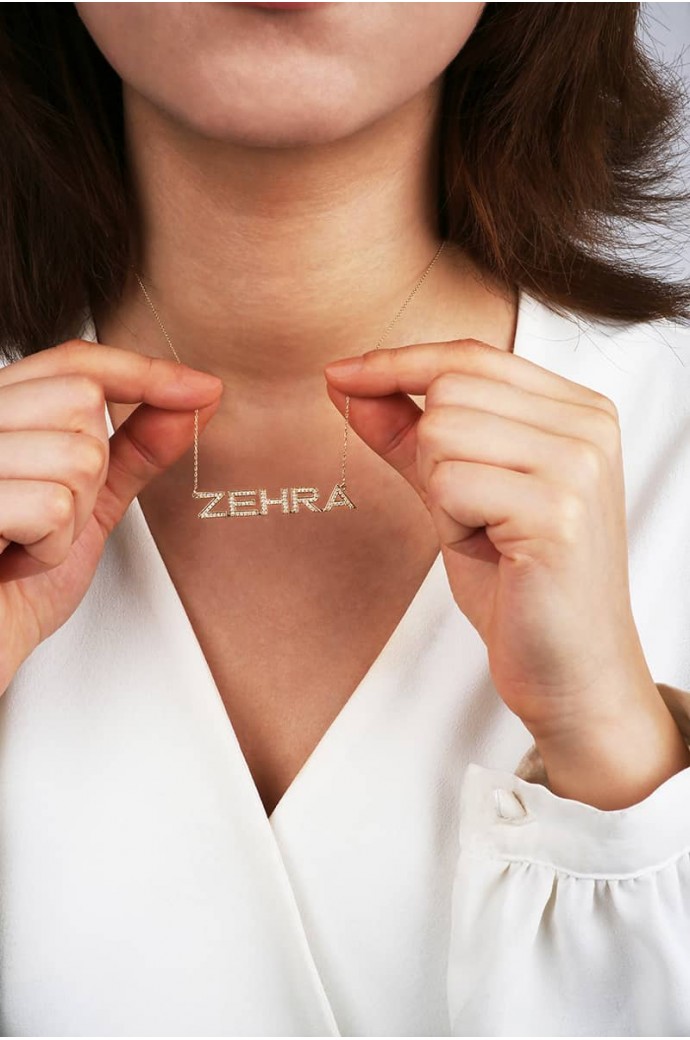 İsimli Altın Kolye Zehra 14 Ayar 4,10 gr 