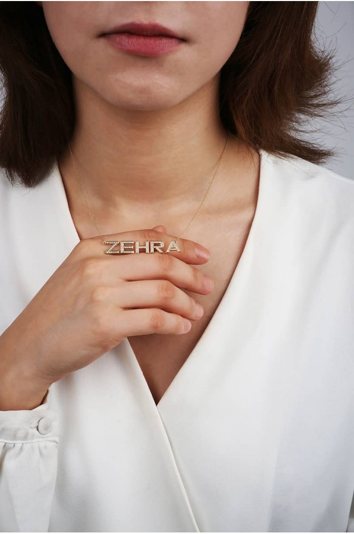 İsimli Altın Kolye Zehra 14 Ayar 4,10 gr 