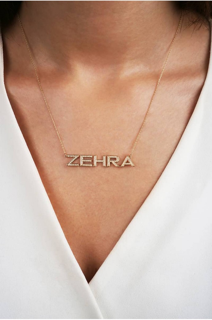 İsimli Altın Kolye Zehra 14 Ayar 4,10 gr 