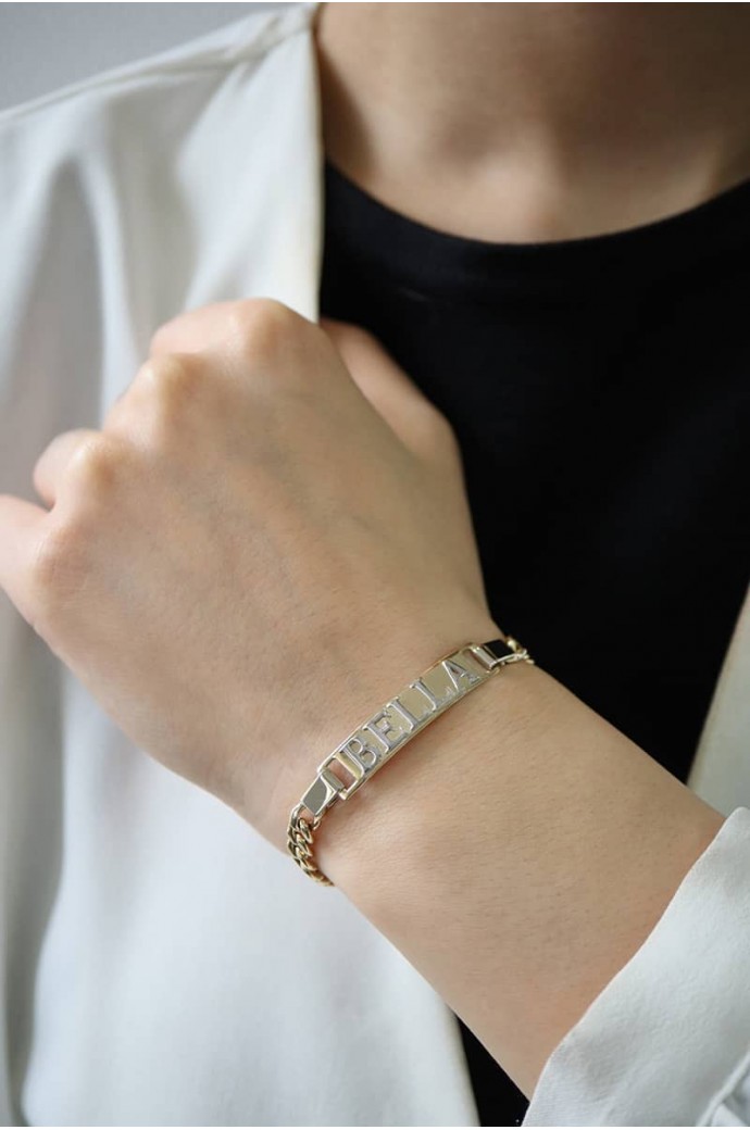 İsimli Altın Bileklik Bella 14 Ayar 5,90 gr 