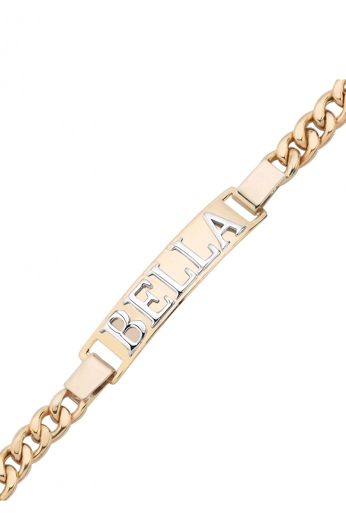 İsimli Altın Bileklik Bella 14 Ayar 5,90 gr 