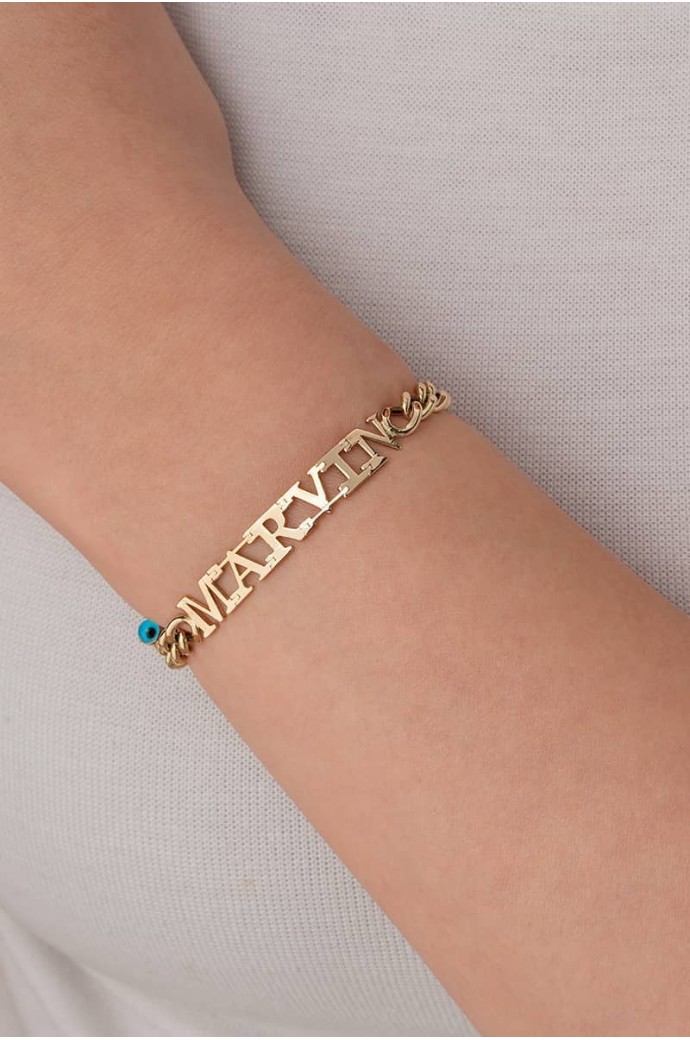 İsimli Altın Bileklik Marvin 14 Ayar 6,11 gr