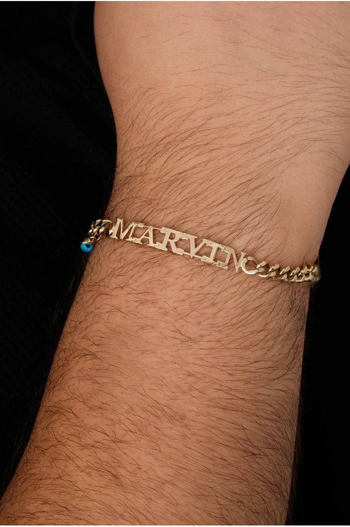 İsimli Altın Bileklik Marvin 14 Ayar 6,11 gr
