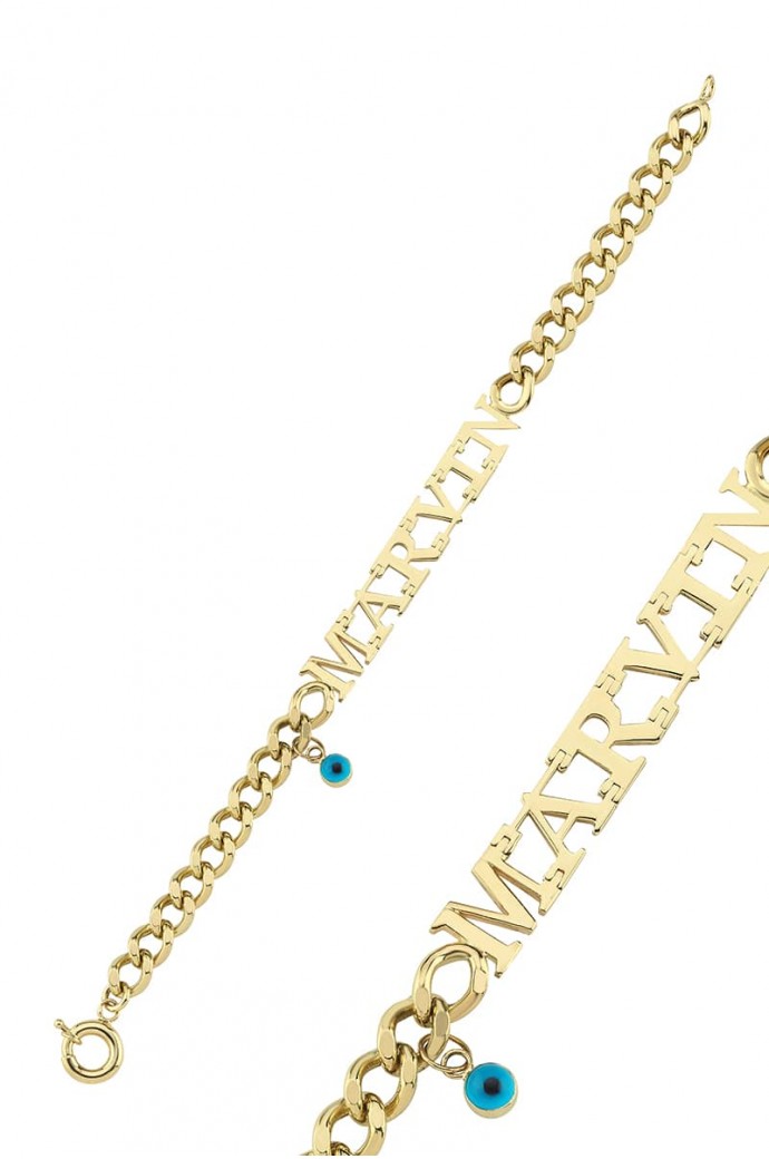 İsimli Altın Bileklik Marvin 14 Ayar 6,11 gr
