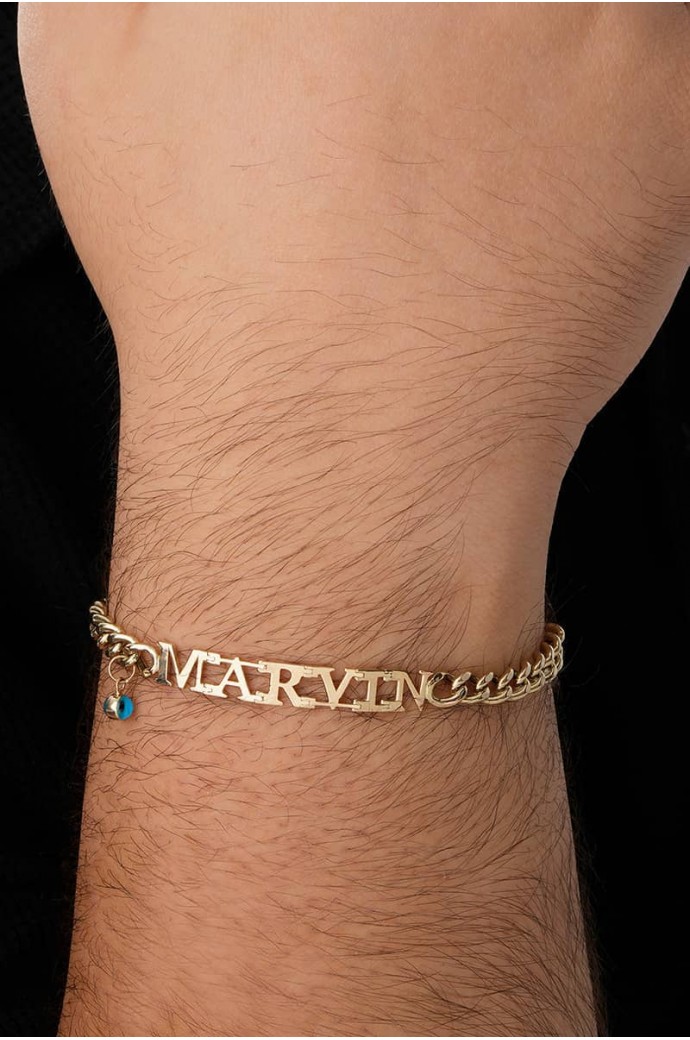 İsimli Altın Bileklik Marvin 14 Ayar 6,11 gr