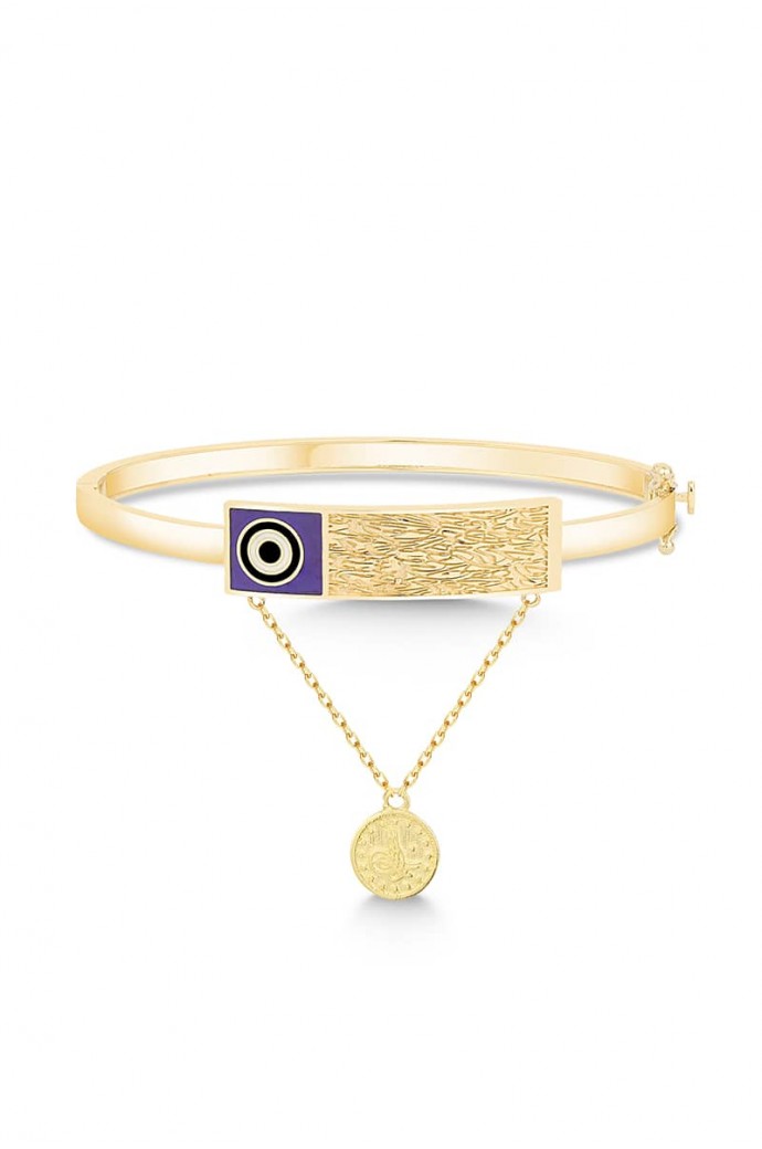 Çocuk Altın Kelepçe Mineli 4 Ayar 14,46 gr