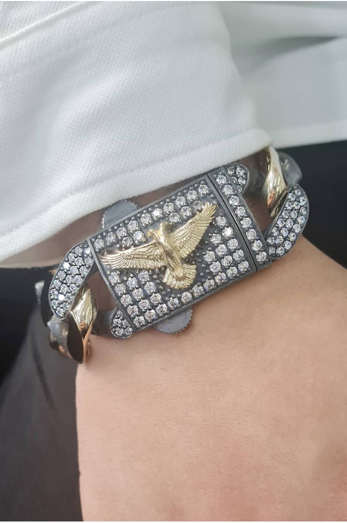 Erkek Altın Özel Tasarım Bileklik