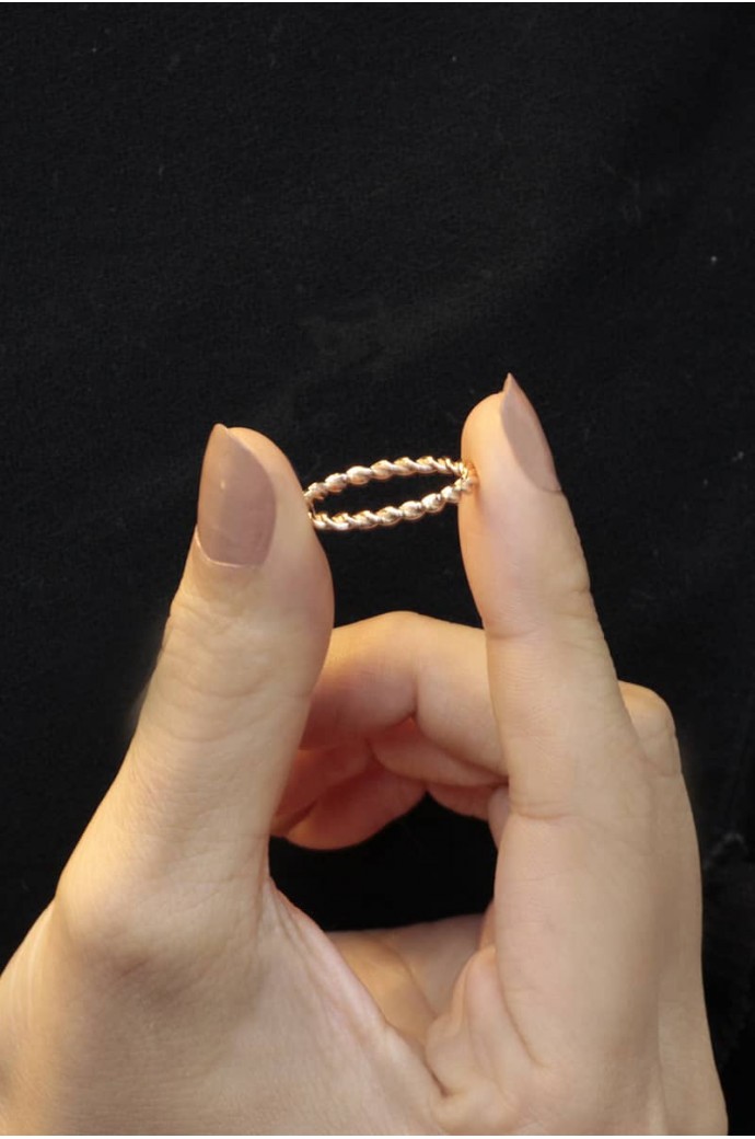 Günlük Minimal Rose Altın Alyans