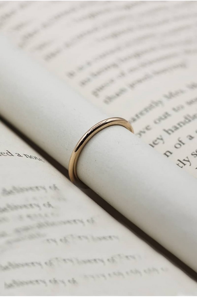 Günlük Minimal Rose Altın Alyans