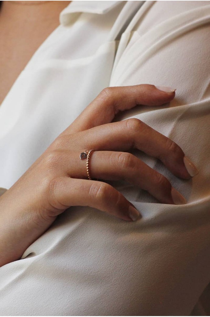 Günlük Minimal Rose Altın Yüzük 8 Ayar 1,06 gr 