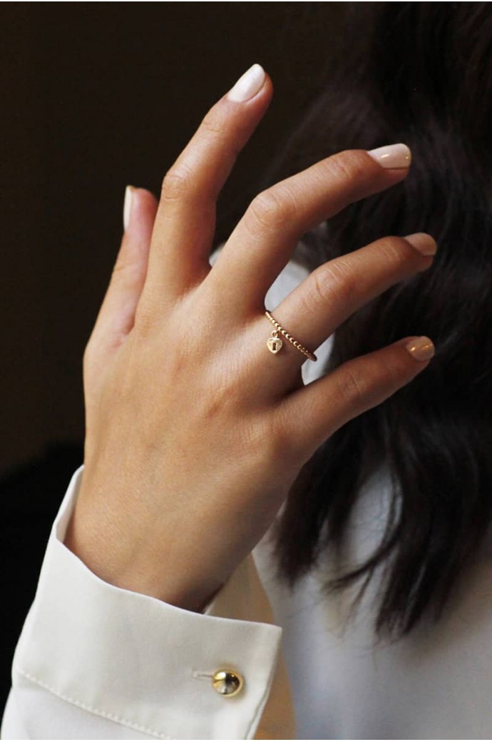 Günlük Minimal Rose Altın Yüzük 8 Ayar 1,06 gr 