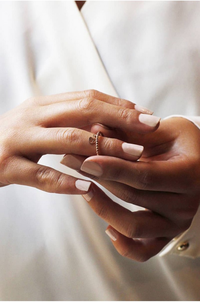 Günlük Minimal Rose Altın Yüzük 8 Ayar 1,06 gr 