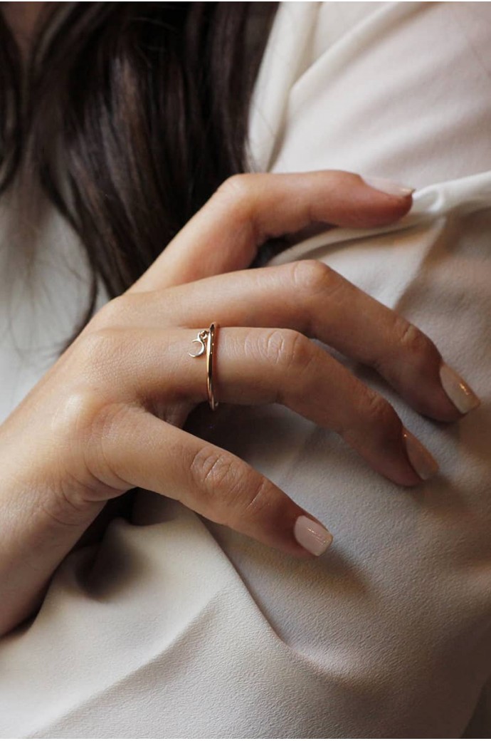 Günlük Minimal Rose Altın Yüzük 8 Ayar 1,42 gr 