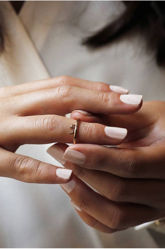 Günlük Minimal Rose Altın Yüzük 8 Ayar 1,42 gr 