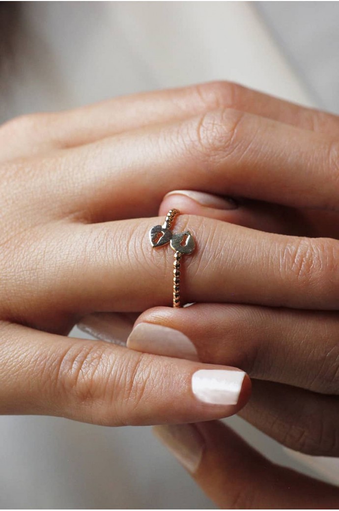 Günlük Minimal Rose Altın Yüzük 8 Ayar 1,12 gr