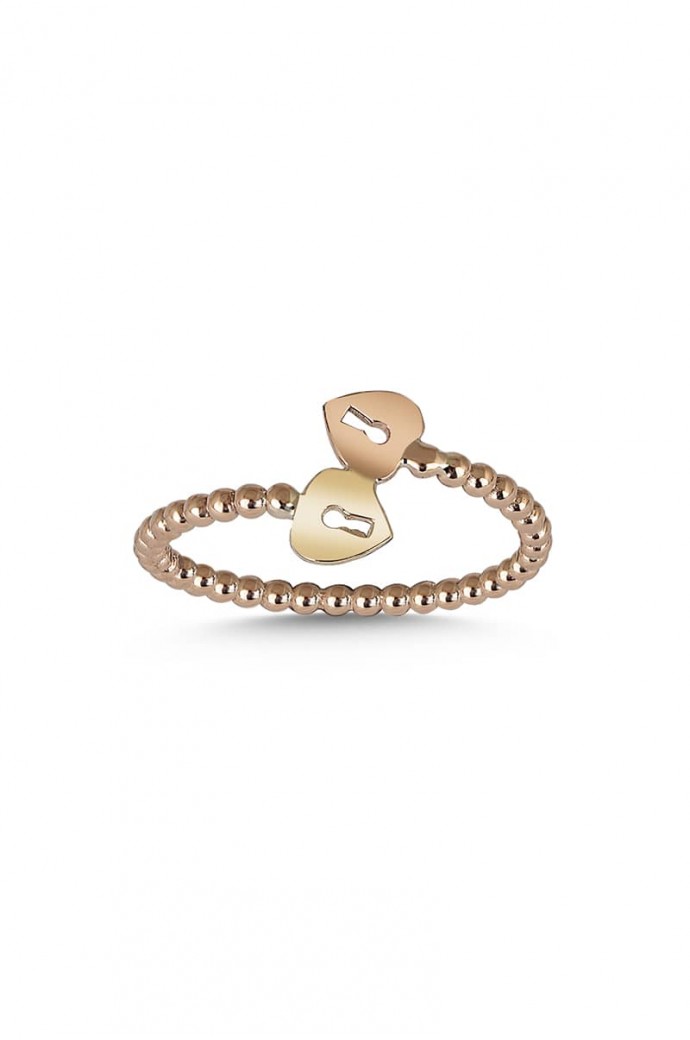 Günlük Minimal Rose Altın Yüzük 8 Ayar 1,12 gr