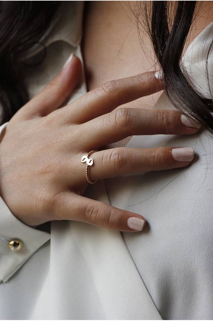 Günlük Minimal Rose Altın Yüzük 8 Ayar 1,12 gr