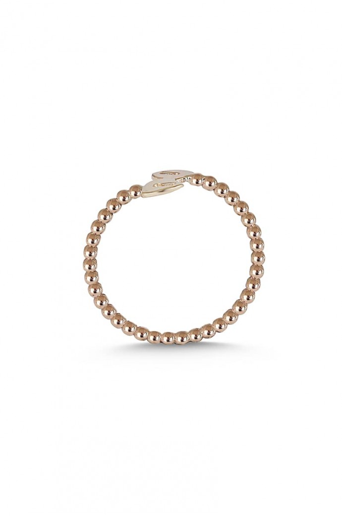 Günlük Minimal Rose Altın Yüzük 8 Ayar 1,12 gr