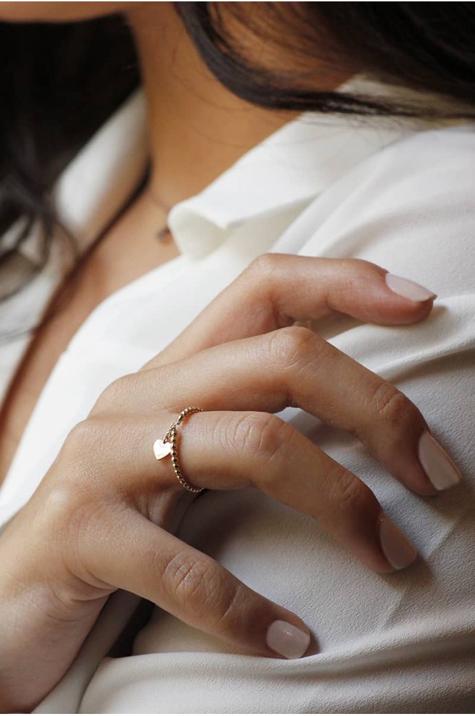 Günlük Minimal Rose Altın Yüzük 8 Ayar 1,21 gr